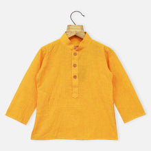 Load image into Gallery viewer, Bandhani Nehru Jacket With Yellow Kurta &amp; Dhoti
