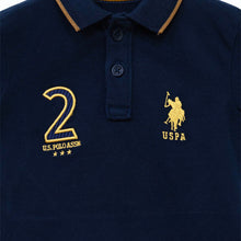 Load image into Gallery viewer, Navy Cotton Pique Polo T-Shirt
