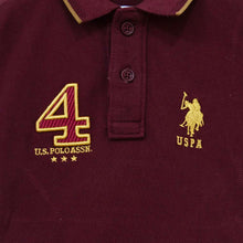 Load image into Gallery viewer, Maroon Cotton Pique Polo T-Shirt
