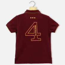 Load image into Gallery viewer, Maroon Cotton Pique Polo T-Shirt
