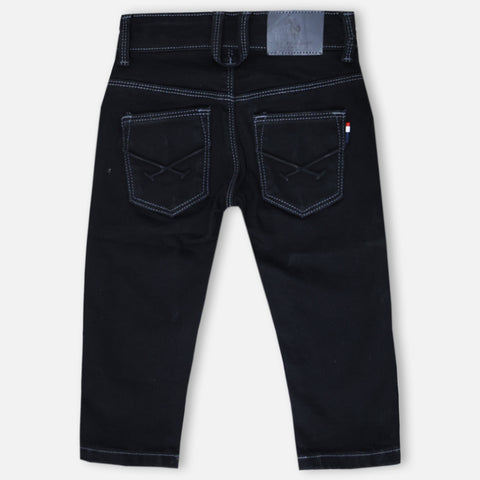 Black Fit Mid Rise Jeans