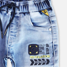 Load image into Gallery viewer, Blue Elasticated Waist Denim Jeans Pants
