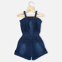 Load image into Gallery viewer, Blue Sleeveless Denim Jumpsuit
