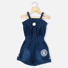 Load image into Gallery viewer, Blue Sleeveless Denim Jumpsuit
