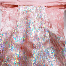 Load image into Gallery viewer, Pink Sequins Embellished Velvet Party Dress
