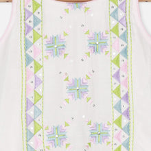 Load image into Gallery viewer, White Embroidered Sleeveless Kurta With Sharara &amp; Shaded Dupatta
