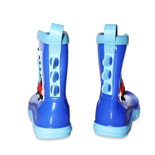 Load image into Gallery viewer, Blue Dinosaur Rain Gumboots
