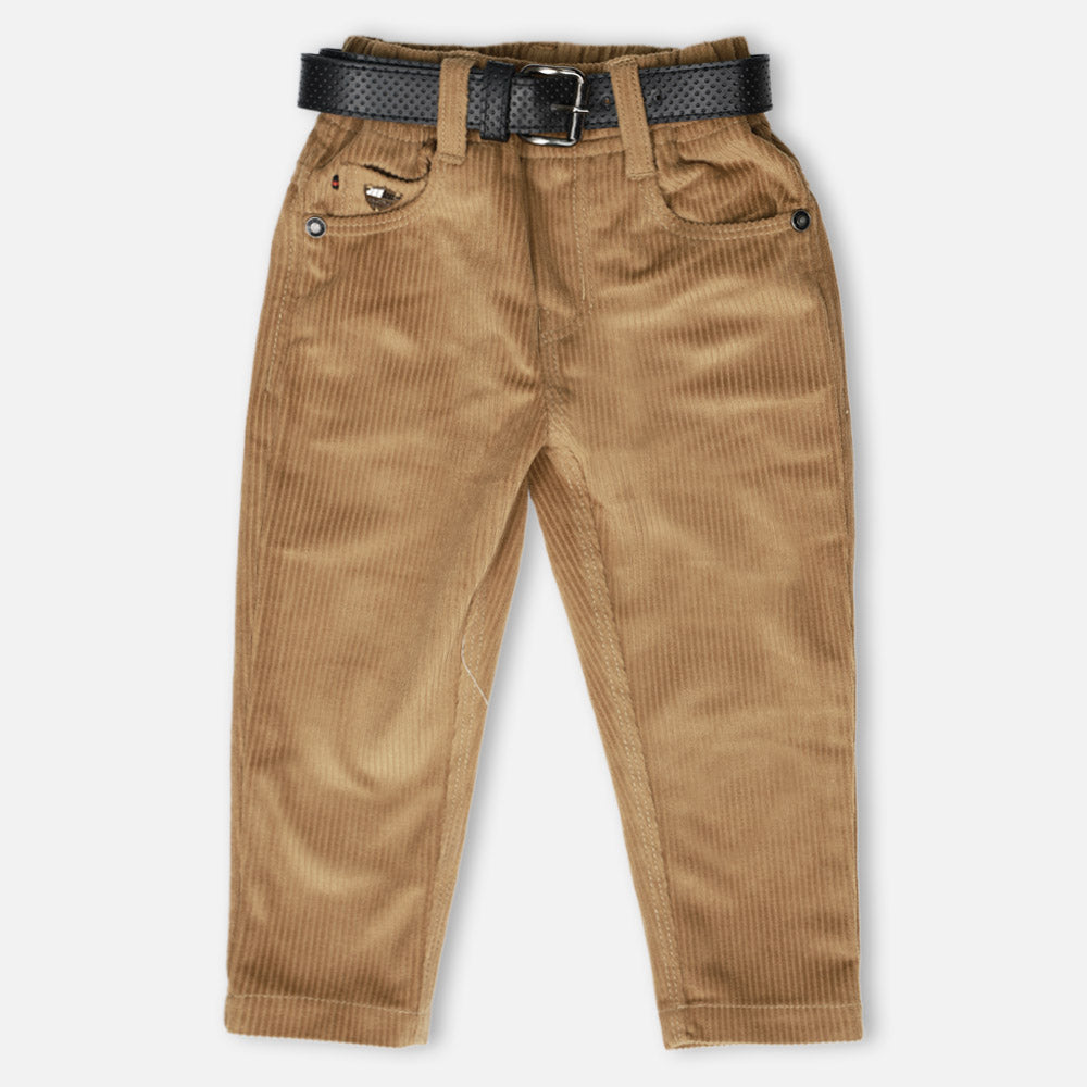 Regular Fit Corduroy Trousers- Blue, Brown, Navy Blue & Grey