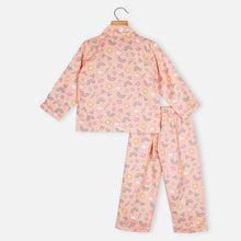 Load image into Gallery viewer, Pink Rainbow Theme Muslin Cotton Night Suit
