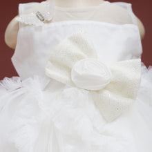 Load image into Gallery viewer, Pink &amp; White Bow Embellished Sleeveless Party Dress
