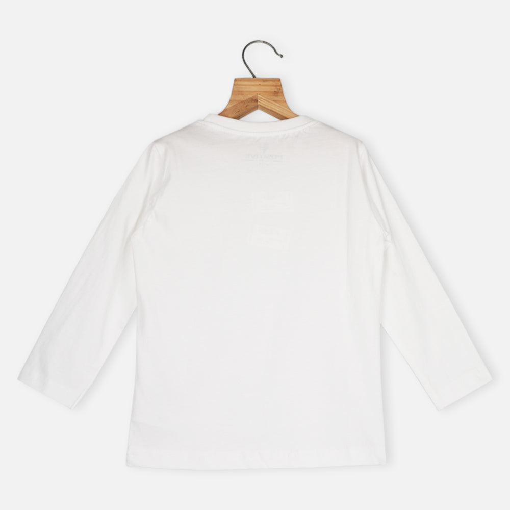 Black & White Full Sleeves T-Shirt