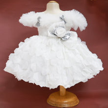 Load image into Gallery viewer, White Bow Embellished Party Dress
