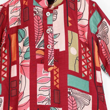 Load image into Gallery viewer, Maroon Abstract Printed Kurta With Pajama
