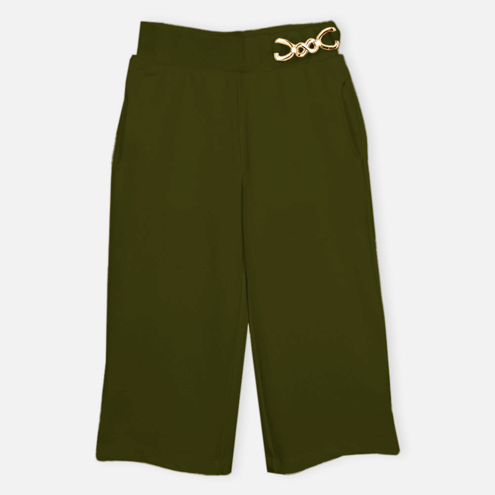 Green Wide Leg Pants