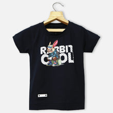 Load image into Gallery viewer, Navy &amp; Grey Graphic Printed T-Shirt
