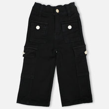 Load image into Gallery viewer, Black &amp; White Cargo Denim Pants
