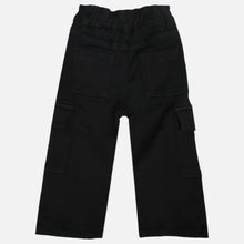 Load image into Gallery viewer, Black &amp; White Cargo Denim Pants
