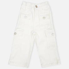 Load image into Gallery viewer, Black &amp; White Cargo Denim Pants
