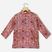 Load image into Gallery viewer, Purple Geometric Printed Kurta With Pajama
