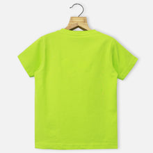 Load image into Gallery viewer, Lime Graphic Printed Half Sleeves T-Shirt
