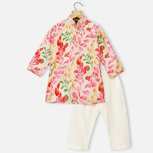 Load image into Gallery viewer, Peach Tropical Printed Kurta With Pajama
