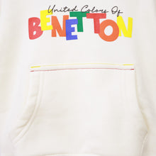 Load image into Gallery viewer, Ivory Benetton Hooded Neck Sweatshirt
