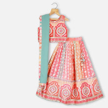 Load image into Gallery viewer, Pink Lakhnavi Sleeveless Choli With Lehenga &amp; Georgette Dupatta
