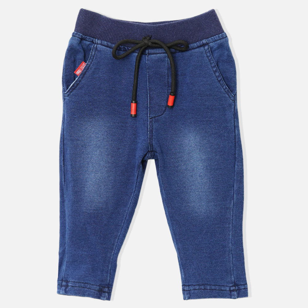 Blue Skinny Fit Pull On Jeans