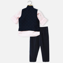 Load image into Gallery viewer, Blue Waistcoat With Pink Shirt &amp; Pant
