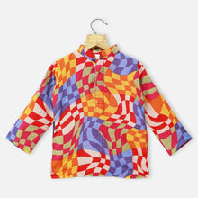 Load image into Gallery viewer, Colorful Geometric Printed Kurta With Pajama
