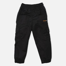 Load image into Gallery viewer, Black Drawstring Cargo Joggers

