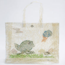 Load image into Gallery viewer, Bird Theme Transparent Plastic Tote Bag
