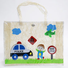 Load image into Gallery viewer, Police Car Theme Transparent Plastic Tote Bag
