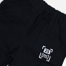 Load image into Gallery viewer, Black Elasticated Waist Cargo Pant
