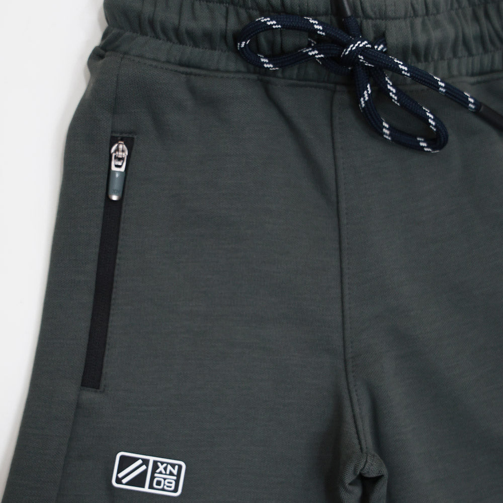 Grey Elaticated Waist Shorts