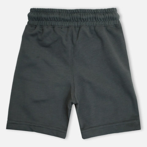 Grey Elaticated Waist Shorts