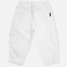 Load image into Gallery viewer, White Cargo Joggers Pant
