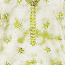 Load image into Gallery viewer, Green Sequins Embroidered Kurta With Beige Pajama
