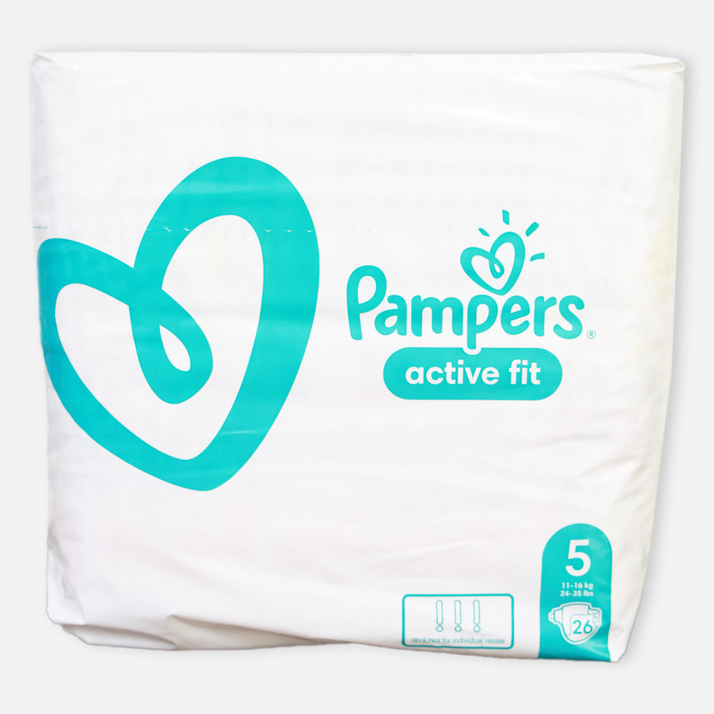 Size 5 Pampers Active Fit Nappy Pants - 26 Nappies (11-16kg)