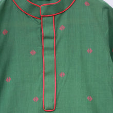 Load image into Gallery viewer, Green Linen Kurta With Pant
