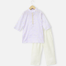 Load image into Gallery viewer, Lavender Cotton Kurta With Pant
