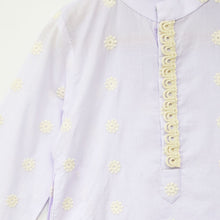 Load image into Gallery viewer, Lavender Cotton Kurta With Pant
