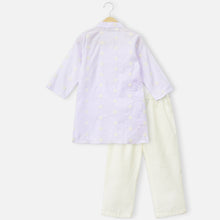 Load image into Gallery viewer, Lavender Cotton Kurta With Pant
