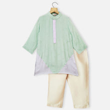 Load image into Gallery viewer, Mint Embroidered Kurta With Pant
