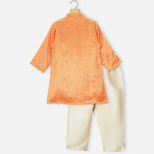 Load image into Gallery viewer, Orange Bandhani Kurta With Pant
