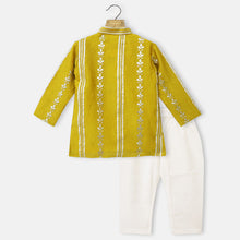 Load image into Gallery viewer, Musturd Full Sleeves Kurta With Pajama
