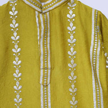 Load image into Gallery viewer, Musturd Full Sleeves Kurta With Pajama
