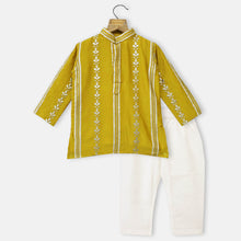 Load image into Gallery viewer, Musturd Full Sleeves Kurta With Pajama
