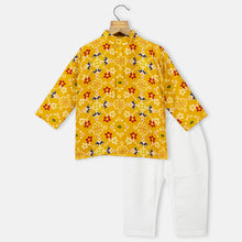 Load image into Gallery viewer, Yellow Printed Kurta With Pajama
