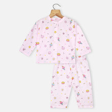 Load image into Gallery viewer, Pink Popsicle Full Sleeves Night Suit
